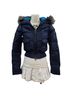 Abercrombie 100% Nylon 13% Polyester 24% Acrylic 3% Spandex 39% Felt 15% Felt 5% Felt Blue Jacket Size XS - photo 1
