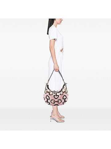 Gucci Horsebit Canvas Hobo (view 2)