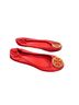 Tory Burch Solid Red Gold Flats Size 10 - photo 4