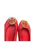 Tory Burch Solid Red Gold Flats Size 10 - photo 6