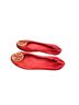 Tory Burch Solid Red Gold Flats Size 10 - photo 5