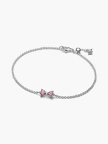 Pandora Bow Chain Medium Bracelet in Silver (view 1)