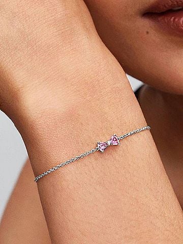 Pandora Bow Chain Medium Bracelet in Silver (view 2)
