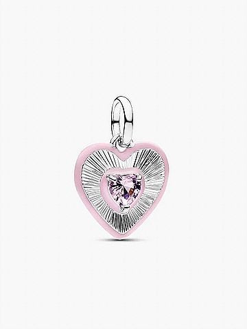 Pandora Heart Medallion Charm in Silver (view 1)