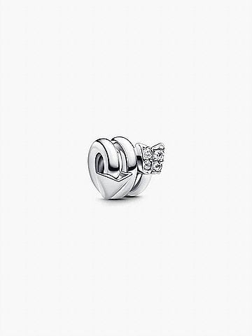 Pandora Twisting Arrow Charm in Silver (view 1)
