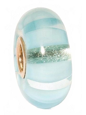 Trollbeads Women's Stripe Glass Bead Charm in Blue (view 1)