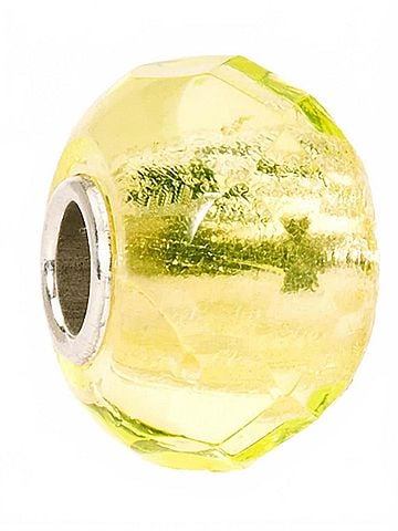 Trollbeads Women's Prism Glass Bead Charm in Yellow (view 1)