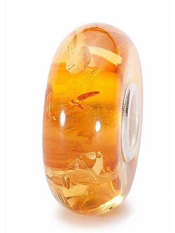 Trollbeads Women's Maple Syrup Glass Bead Charm in Yellow (view 1)