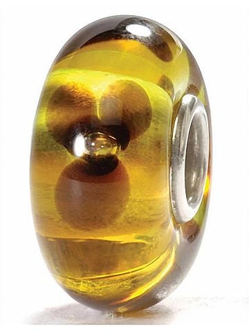 Trollbeads Women's Translucent Flower Glass Bead Charm in Yellow (view 1)