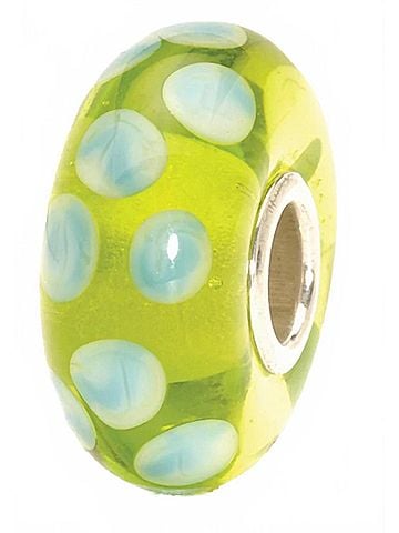 Trollbeads Women's Dot Glass Bead Charm in Green (view 1)