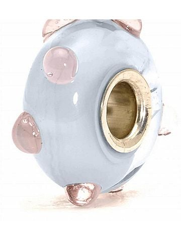 Trollbeads Women's Pastel Bud Glass Bead Charm in Blue (view 1)