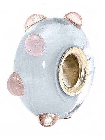 Trollbeads Women's Pastel Bud Glass Bead Charm in Blue (view 2)