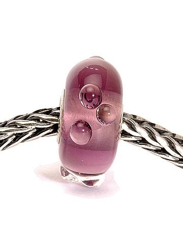 Trollbeads Women's Flower Bud Glass Bead Charm in Pink (view 2)