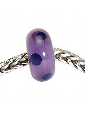 Trollbeads Women's Dot Glass Bead Charm in Purple (view 2)