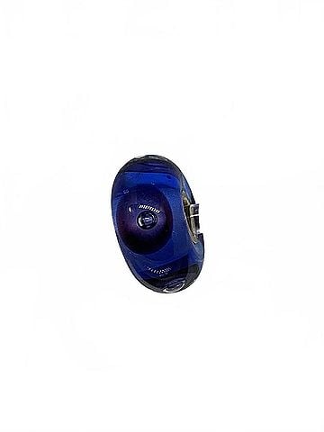 Trollbeads Women's Bubbles Glass Bead Charm in Blue (view 1)