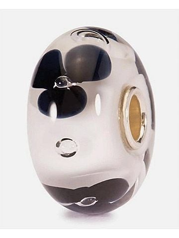 Trollbeads Women's Fashion Flower Glass Bead Charm in Silver (view 1)