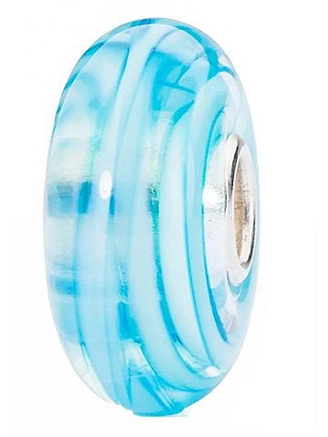 Trollbeads Women's Ribbon Glass Bead Charm in Turquoise (view 2)