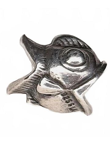 Trollbeads Women's Neither Fish Nor Bird Bead Charm in Silver (view 1)