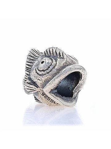 Trollbeads Women's Neither Fish Nor Bird Bead Charm in Silver (view 2)