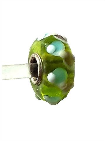 Trollbeads Women's Universal Unique Lace Bead Charm in Green (view 1)