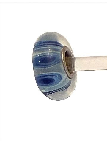 Trollbeads Women's Universal Unique Bead Charm in Blue/ White (view 1)