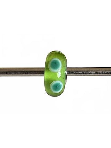 Trollbeads Women's Universal Unique Dot Bead Charm in Green (view 2)