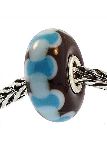 Trollbeads Women's Abba Retired Glass Bead Charm in Blue (view 1)