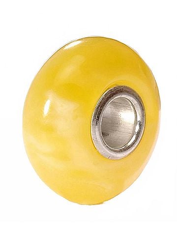 Trollbeads Women's Alabaster Bead Charm For Bracelet in Yellow (view 1)