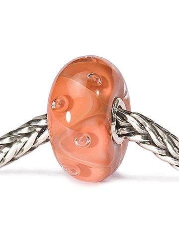 Trollbeads Women's Bubbles Glass Bead Charm in Coral (view 2)