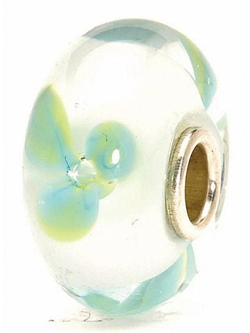 Trollbeads Women's Flower Glass Bead Charm in Ice (view 1)