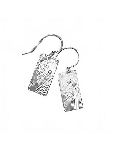 Holly Yashi Women's Radiant Drop Earring in Silver (view 1)