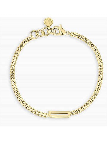 Gorjana Wilder Alphabet Bracelet - D in Gold (view 1)