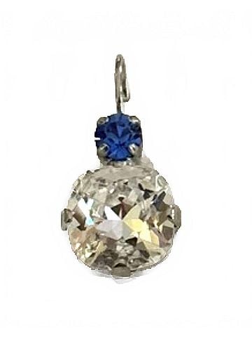 Mariana Women's Drop Earrings in Blue/ Clear (view 1)