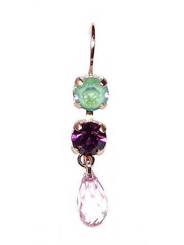 Mariana Women's Enchanted Earrings in Pink/ Purple/ Green (view 1)
