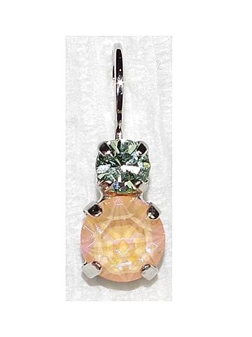 Mariana Women's Monarch Earrings in Orange/ Green (view 1)