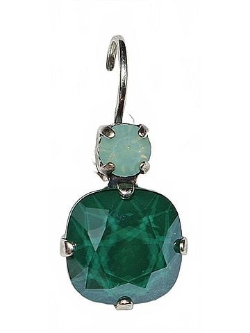 Mariana Women's Fern Earrings in Green (view 1)
