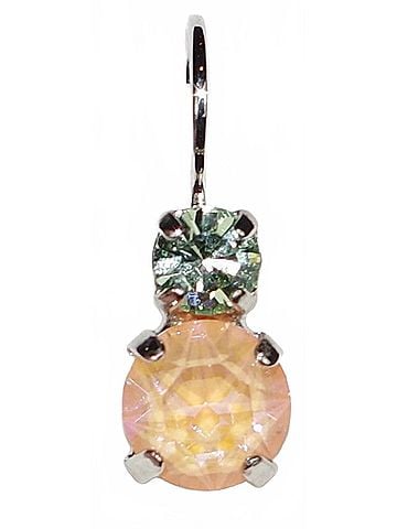 Mariana Women's Monarch Earrings in Orange/ Green (view 2)