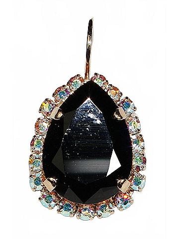 Mariana Women's Tuxedo Earrings in Black (view 1)