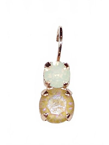 Mariana Women's Butter Pecan Earrings in Yellow/ White (view 1)
