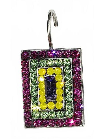 Mariana Women's Cuba Geo Earrings in Blue / Pink/ Green/ Yellow (view 1)
