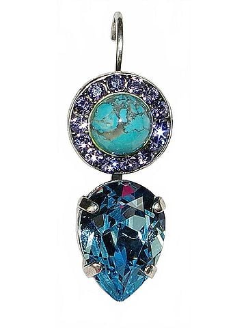 Mariana Women's Cuba Bergatta Earrings in Blue / Torq / Purple (view 1)
