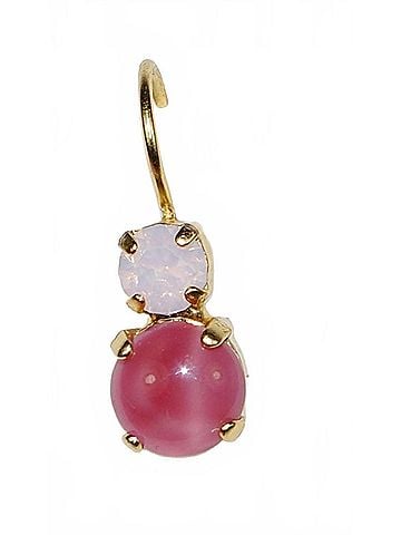 Mariana Women's Musk Earrings in Pink/ White (view 1)