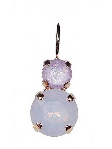 Mariana Women's Ball Drop Earrings in Pink Opal And Sun (view 1)