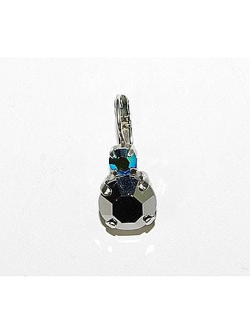Mariana Women's Galaxy Audrey Earrings in Silver/ Blue (view 1)