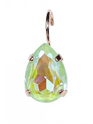 Mariana Women's Drop Earrings in Green Pear (view 1)