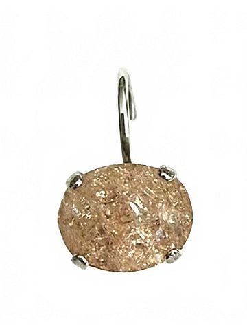 Mariana Women's Drop Round Earrings in Champagne / Ice (view 1)