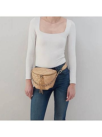 Hobo The Original Women's Miri Belt Bag in Dusty Gold (view 2)