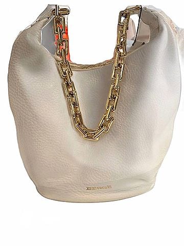 Berge Atmosfera Zip Top Handbag in White (view 1)