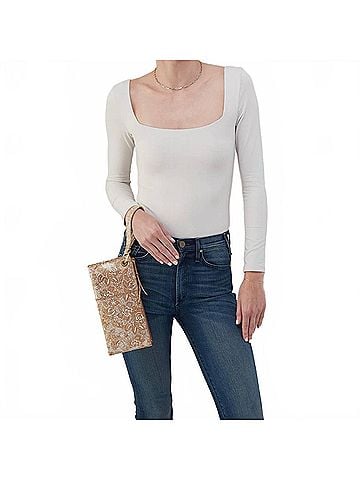 Hobo The Original Vida Wristlet in Gilded Petals (view 2)