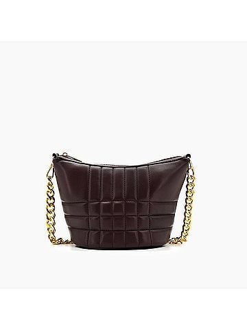 Like Dreams Women's Eleni Quilted Crossbody Top Handle Bag in Brown (view 1)